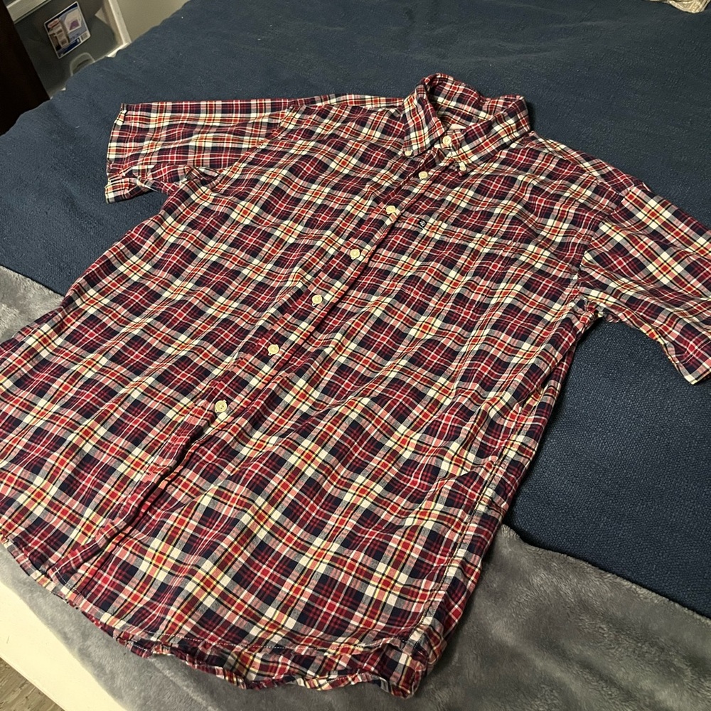 Brooks Brothers Plaid Short Sleeve Button Shirt